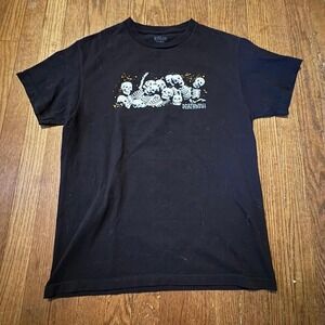 Deathwish Skateboards Skeleton Pile Graphic T-Shirt Black Men's Size Medium M